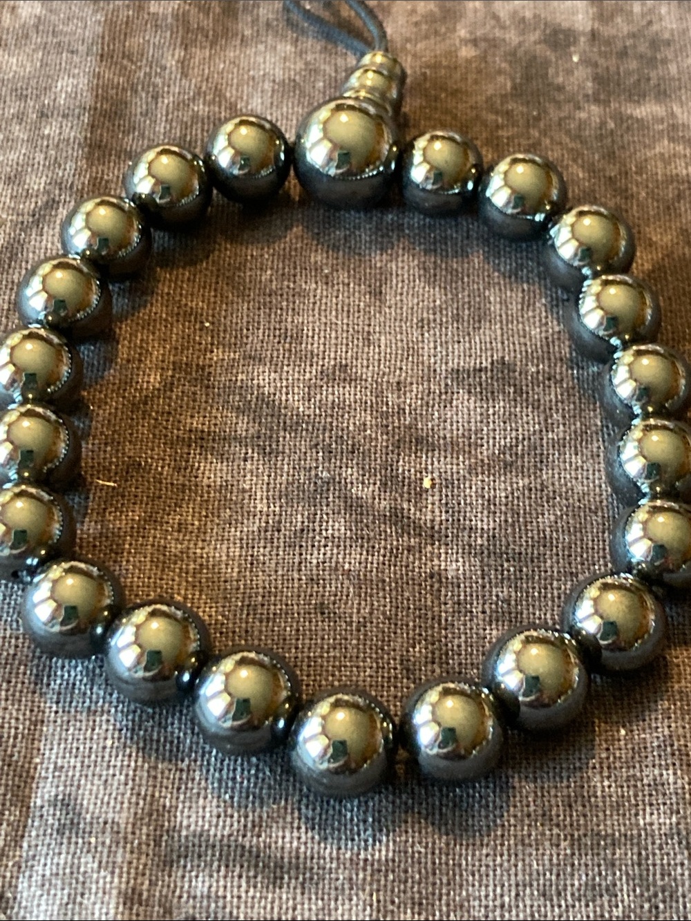 Black Stone Magnetic Bracelet